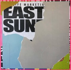 Quadro a tecnica mista intitolato: "EastSide". 24.5 x 24.5