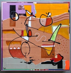 Mixed Media Painting Titled: "If Only/Why not"  22 x 22