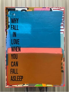 Mixed Media Painting Titled: Why Fall in Love  35 x 47