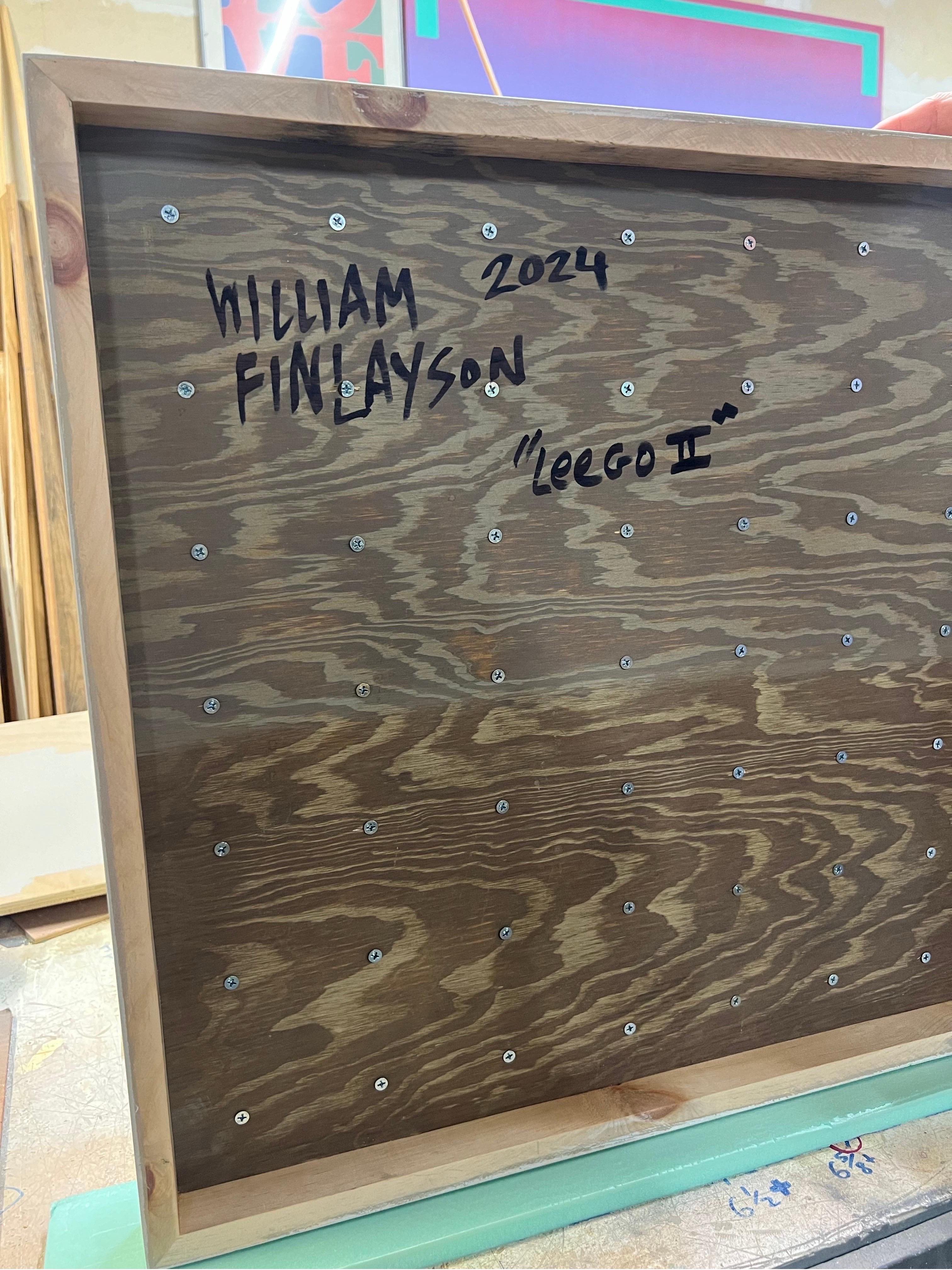 Pittura acrilica su pannello Assemblage intitolato: 