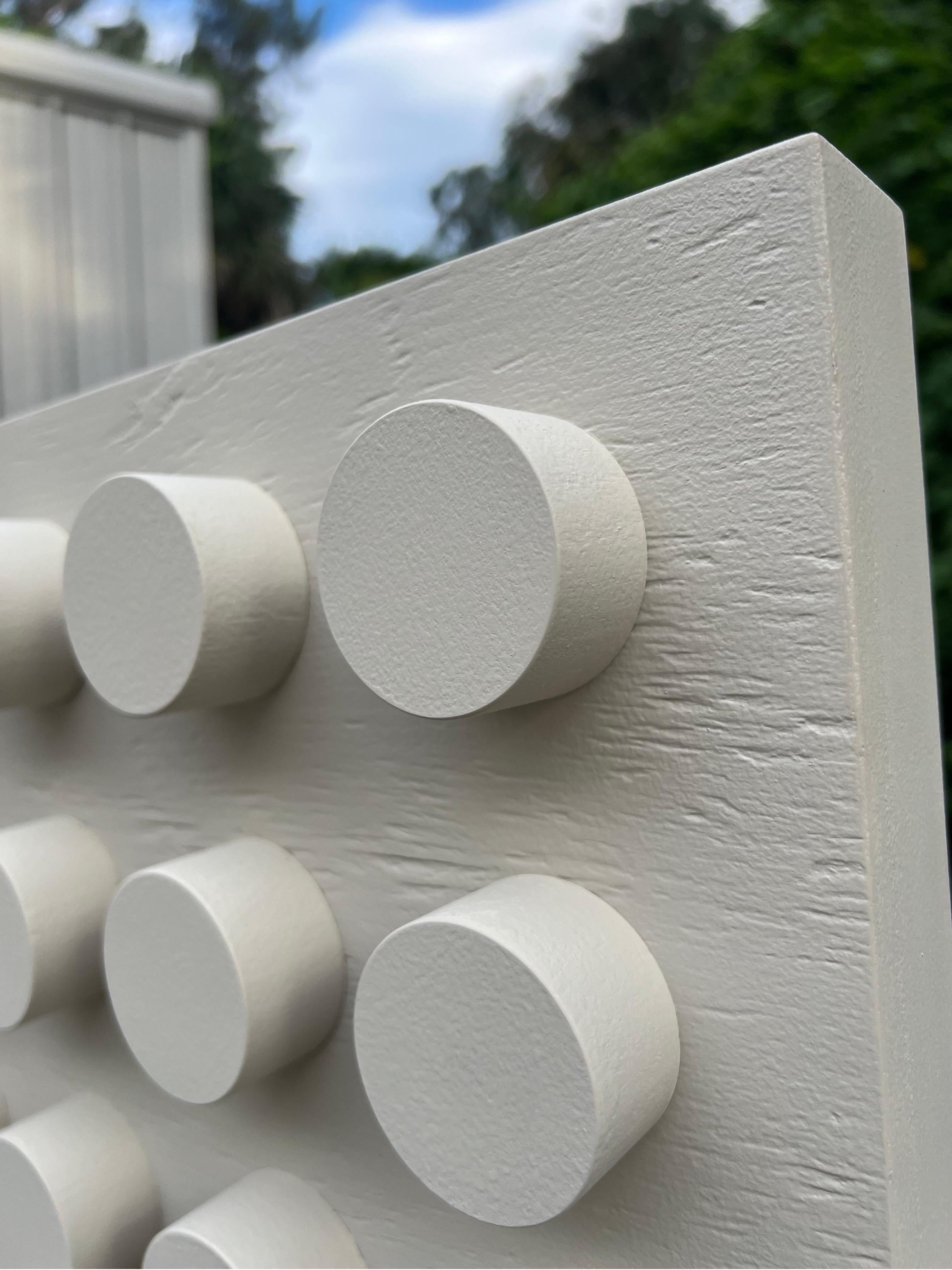Pittura acrilica su pannello Assemblage intitolato: 