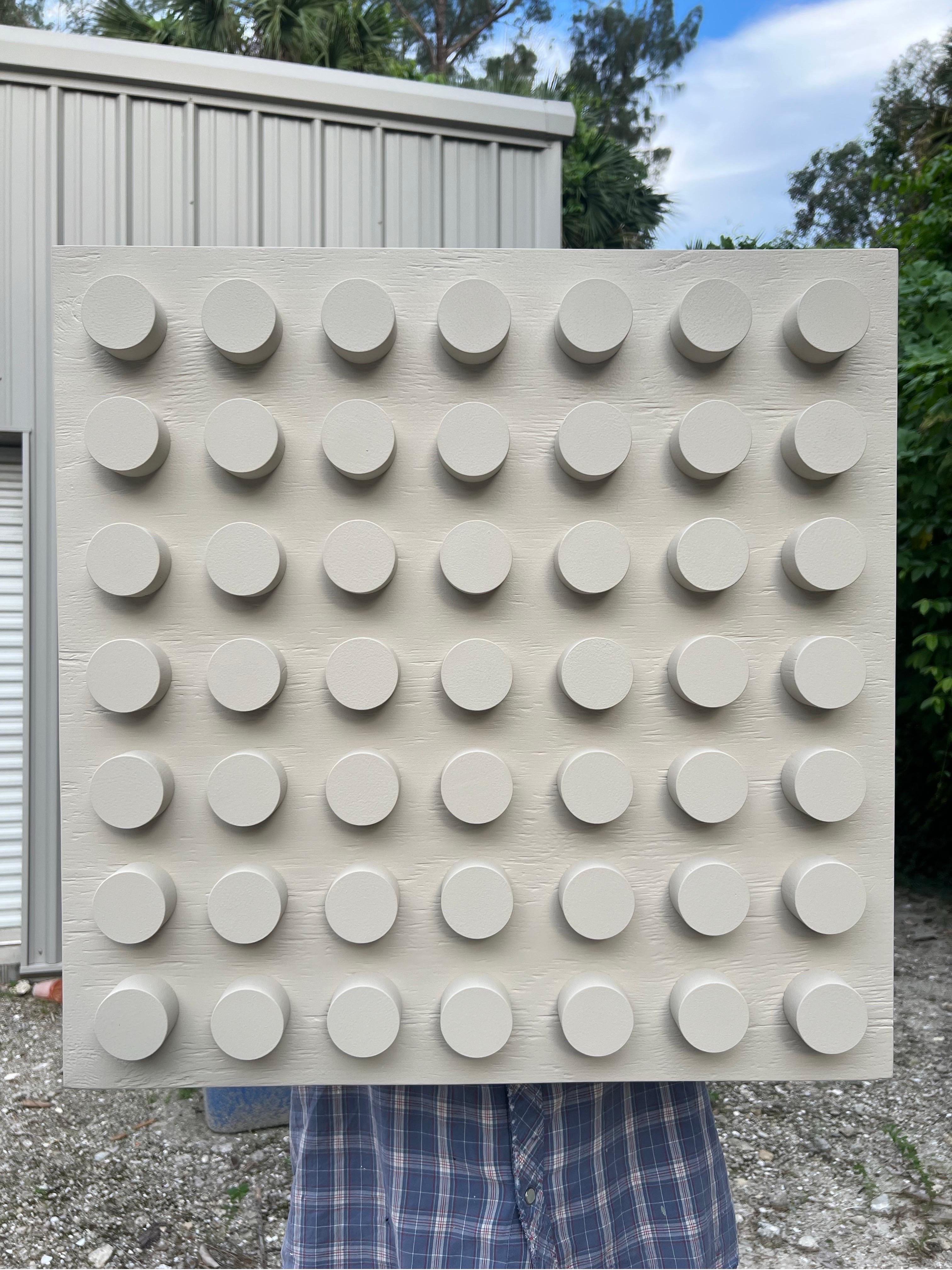 Pittura acrilica su pannello Assemblage intitolato: 
