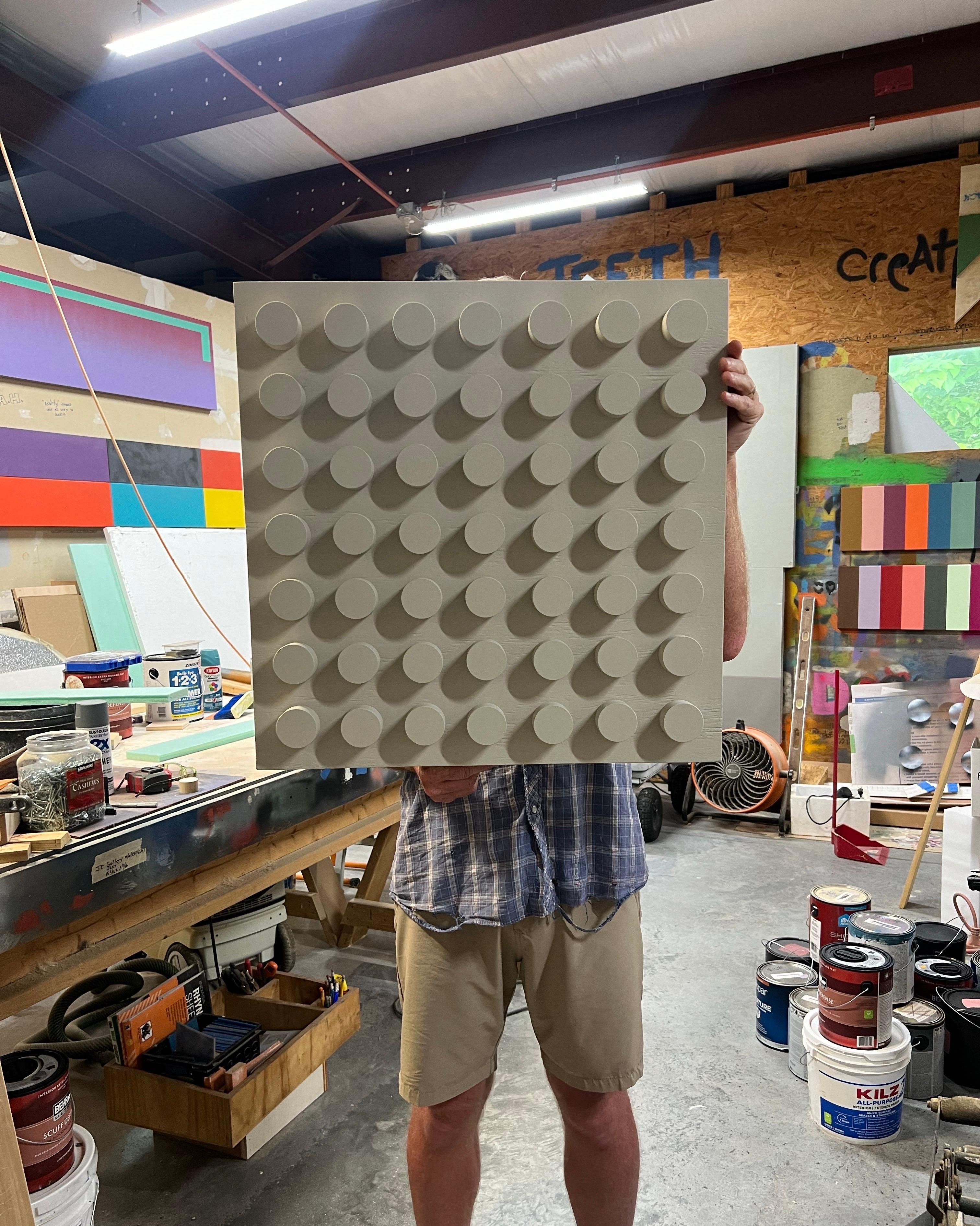 Pittura acrilica su pannello Assemblage intitolato: 