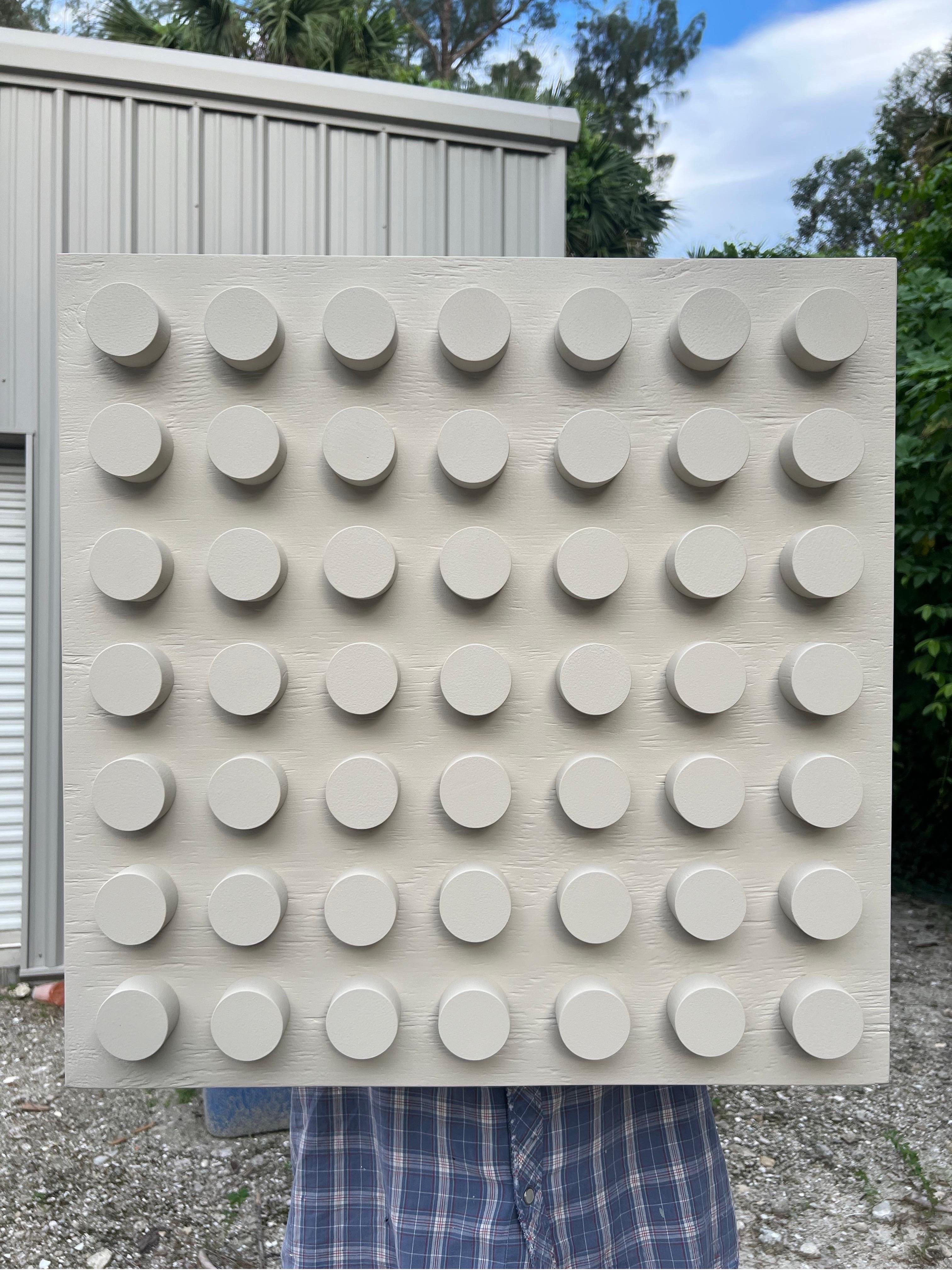 Pittura acrilica su pannello Assemblage intitolato: 