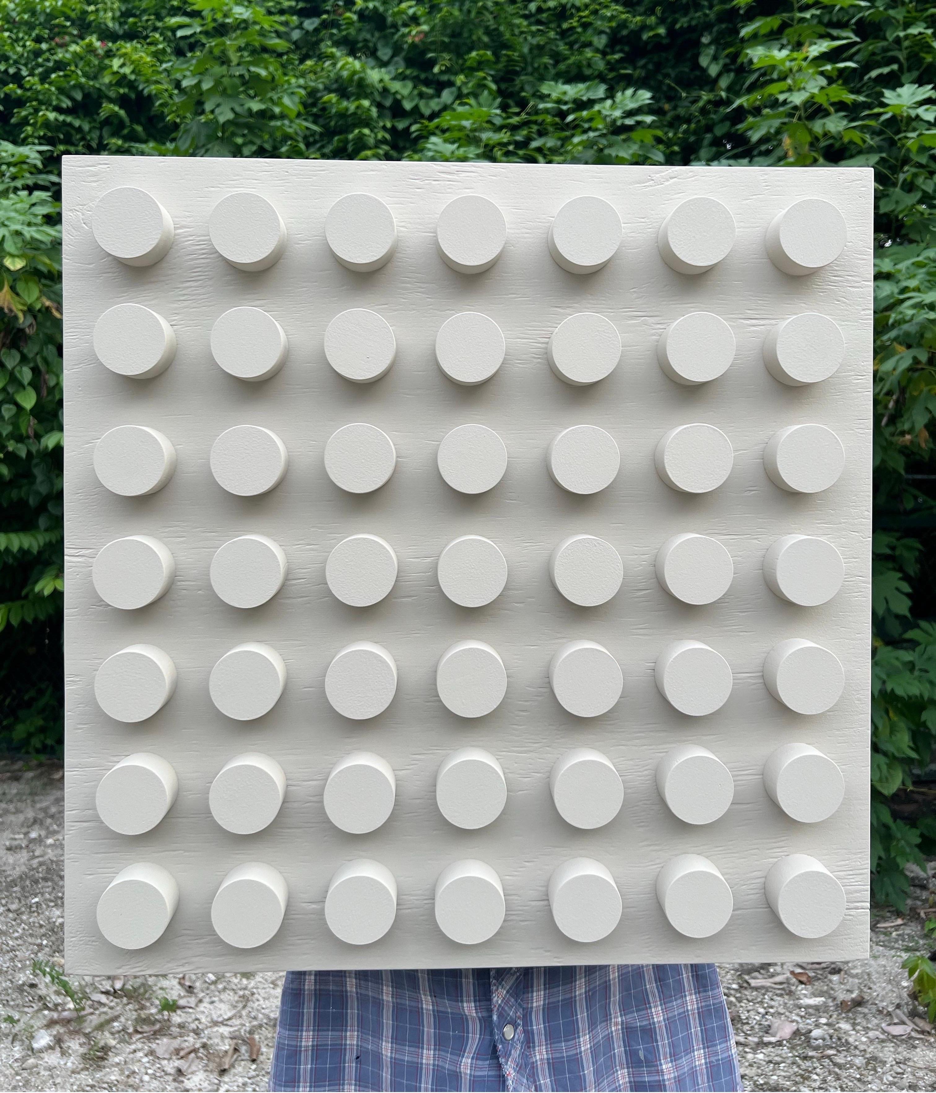 Pittura acrilica su pannello Assemblage intitolato: 