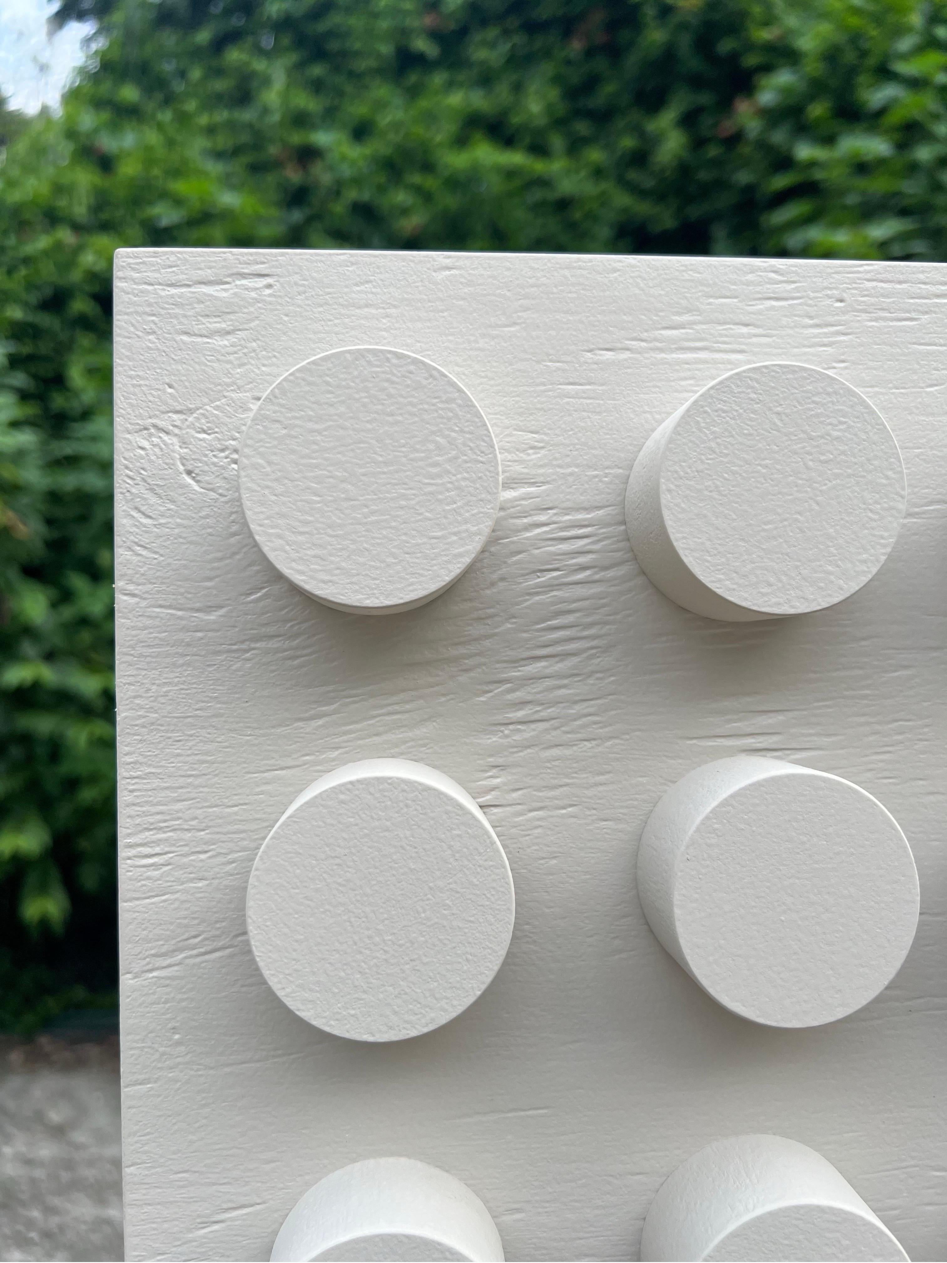 Pittura acrilica su pannello Assemblage intitolato: 