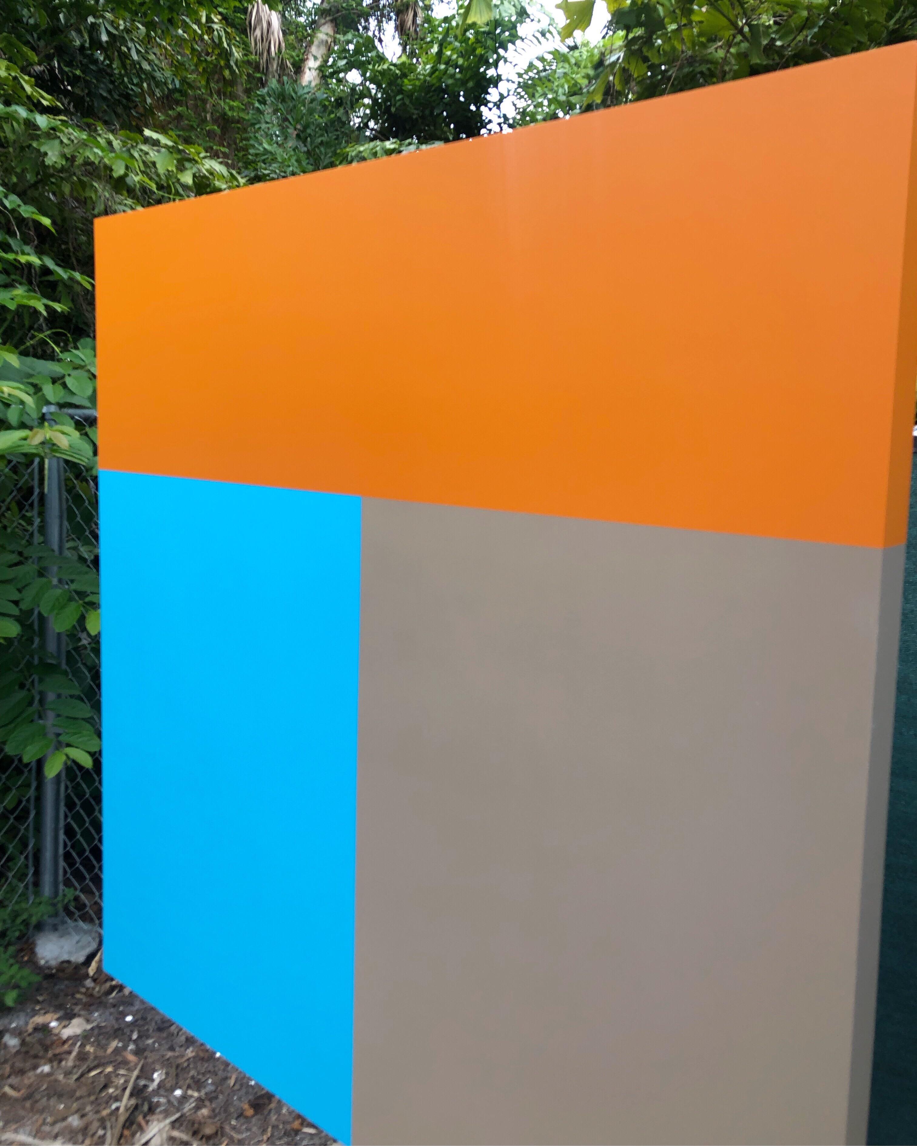 Acrylic Painting on Panel - Brown Abstract Painting by William Finlayson