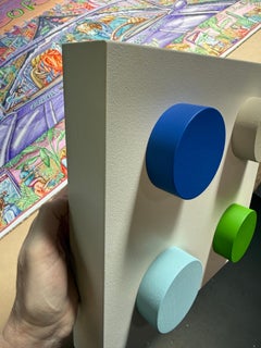 Acrylgemälde auf Tafel mit dem Titel: "Mini Lee-go I".