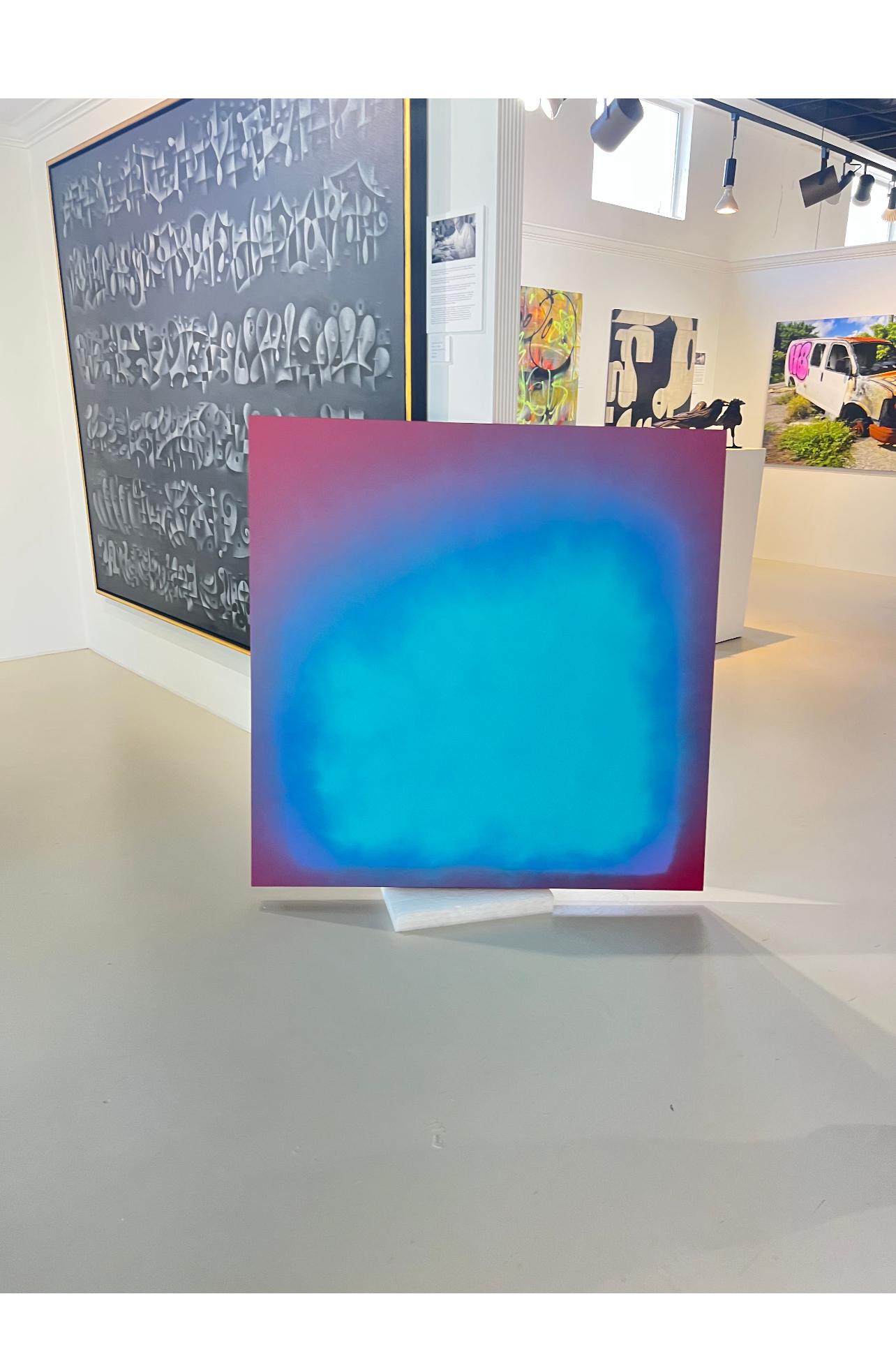 Pittura acrilica su pannello di legno intitolata 