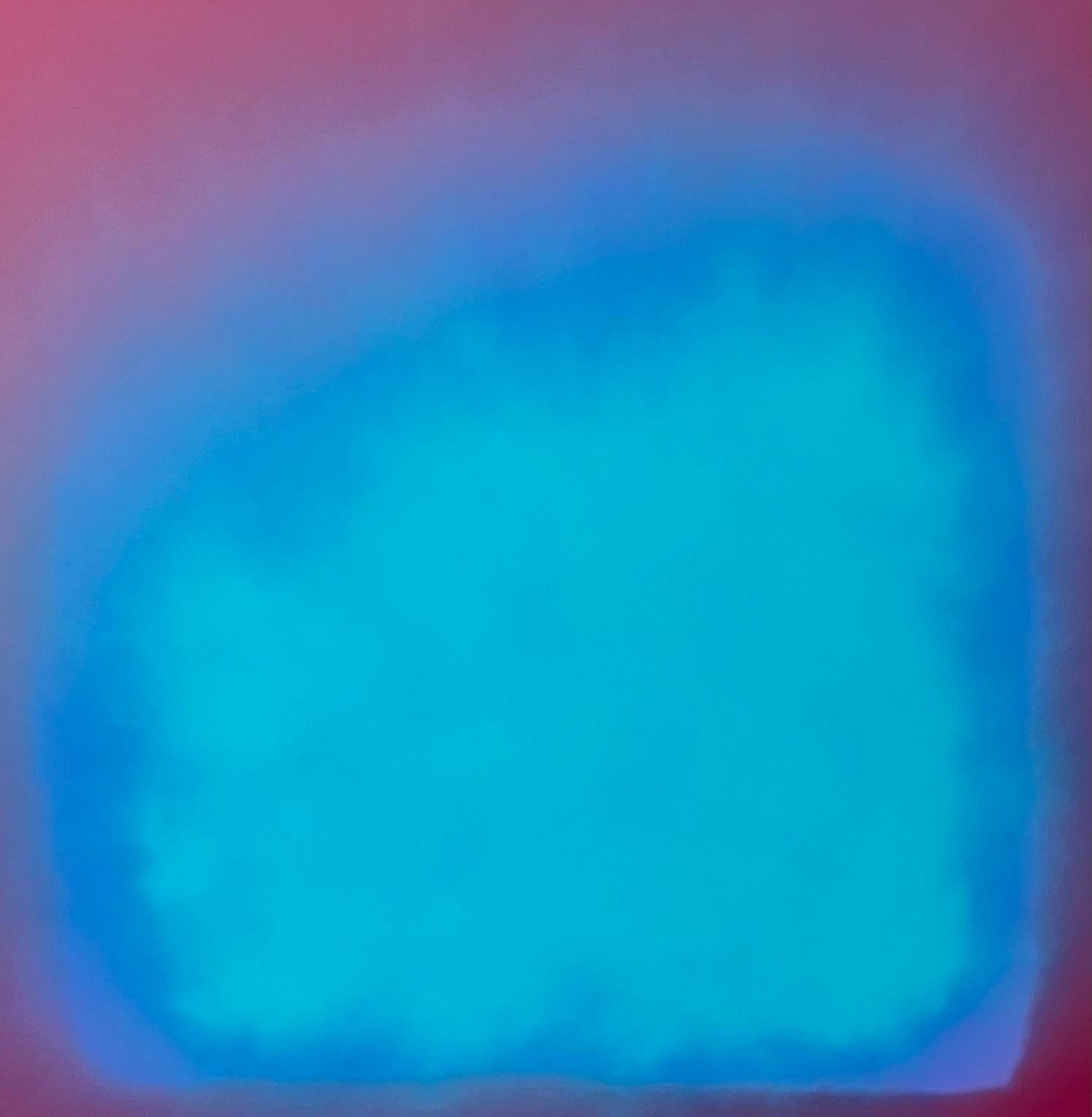Abstract Painting di William Finlayson - Pittura acrilica su pannello di legno intitolata "Exulansis".
