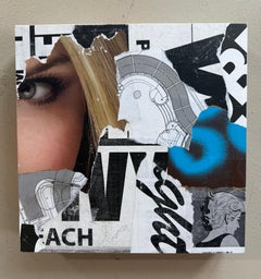 „Behave 3“ – Original-Gemälde in abstrakter Mischtechnik (12 x 12)