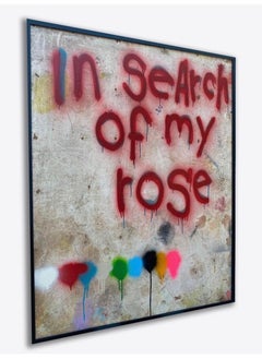 "Alla ricerca della mia rosa" Dipinto originale su tavola (47 x 38)