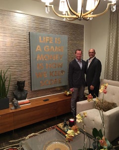"Life is a Game" Acrylic on Reclaimed Wood  48 x 60