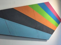 « Obviously » – Grande peinture acrylique (36 x 107)