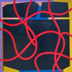 Original Abstract Color Block Painting 