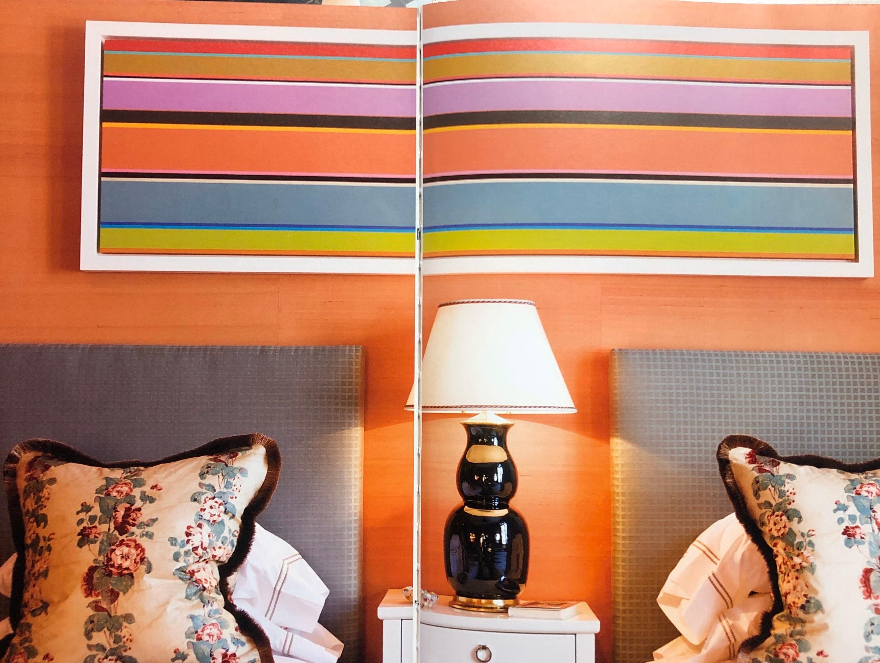 Original Abstract Color Block Stripe Painting 9