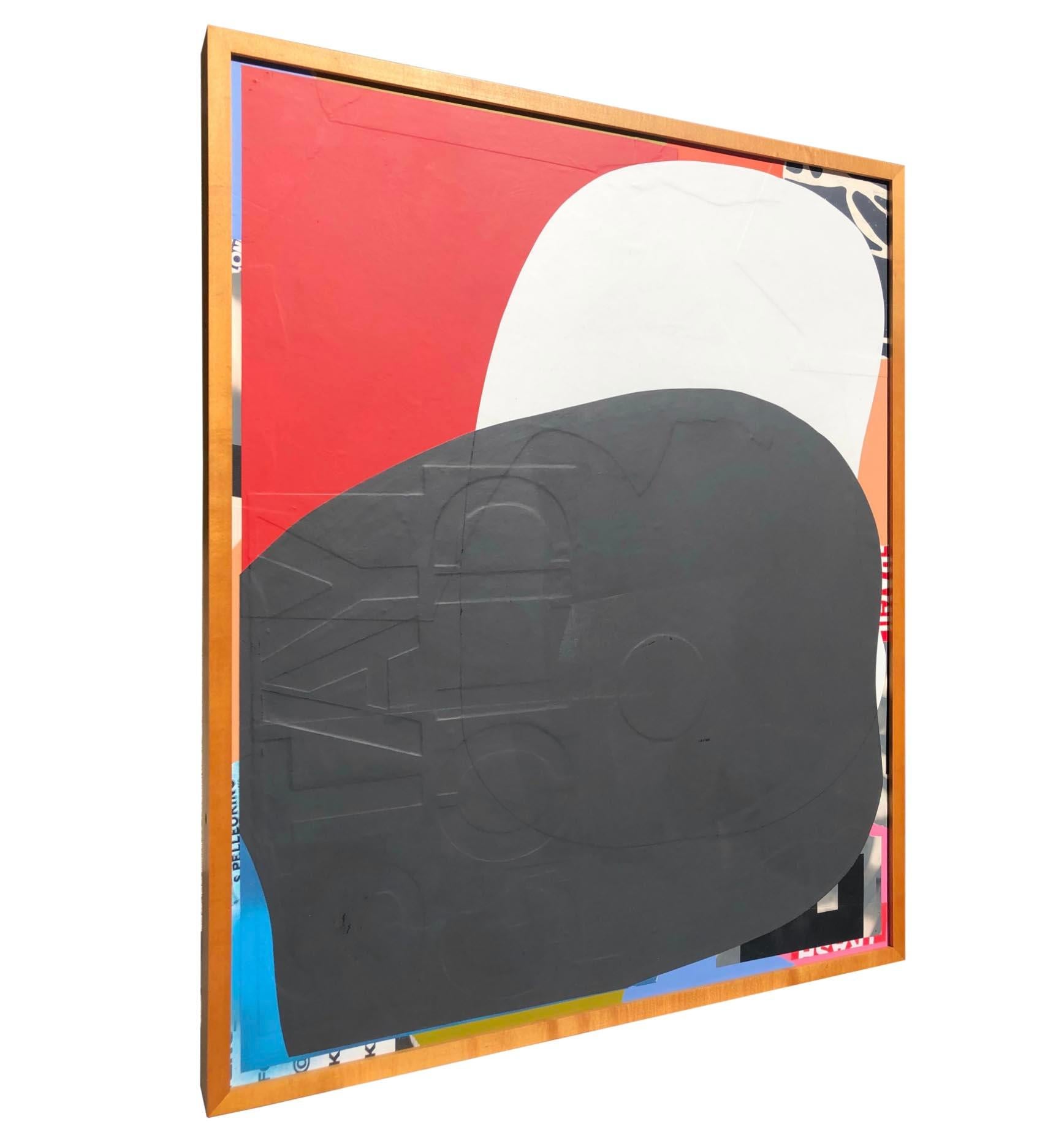 Pittura astratta originale a tecnica mista