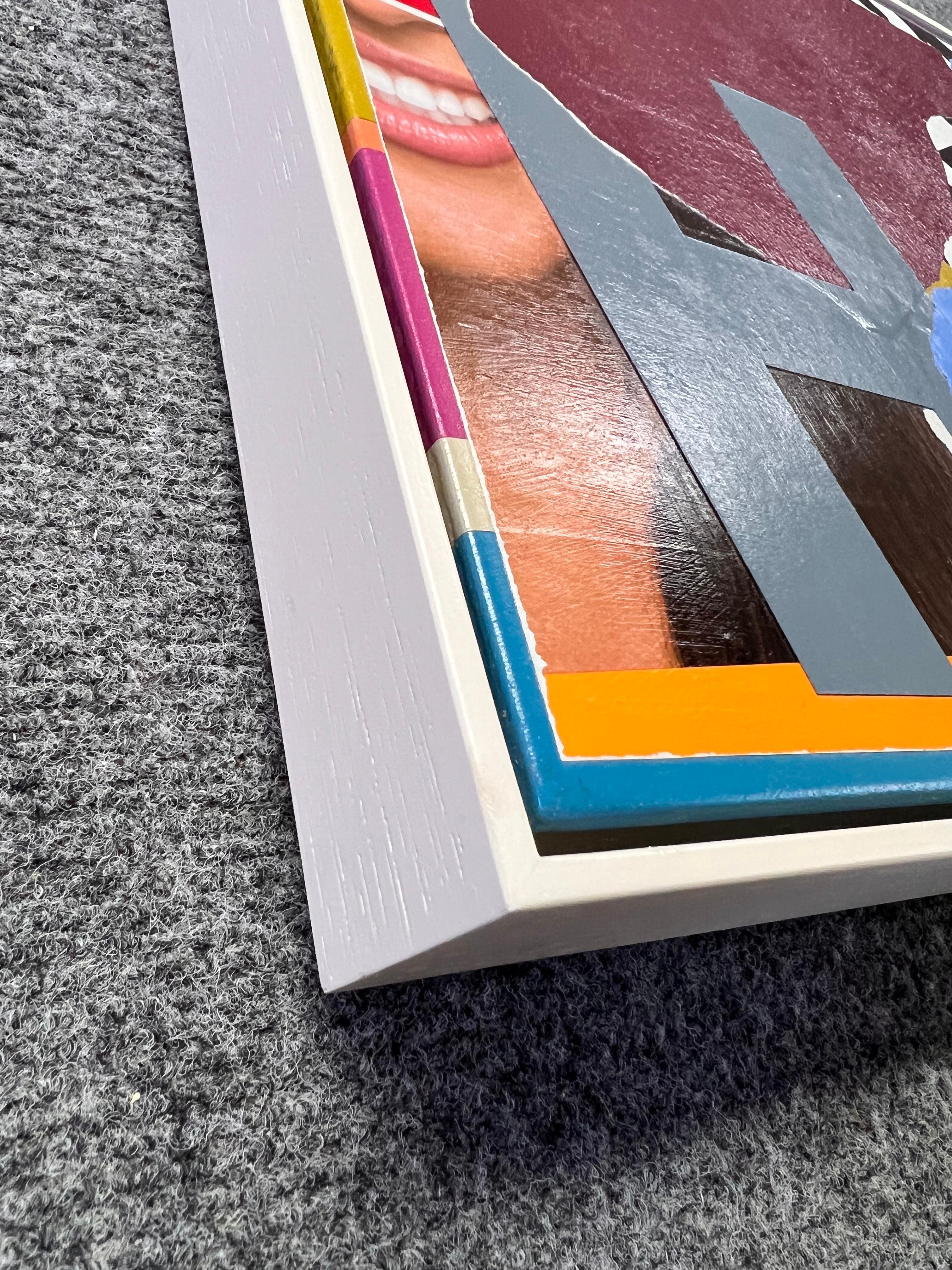 Pittura astratta originale a tecnica mista 