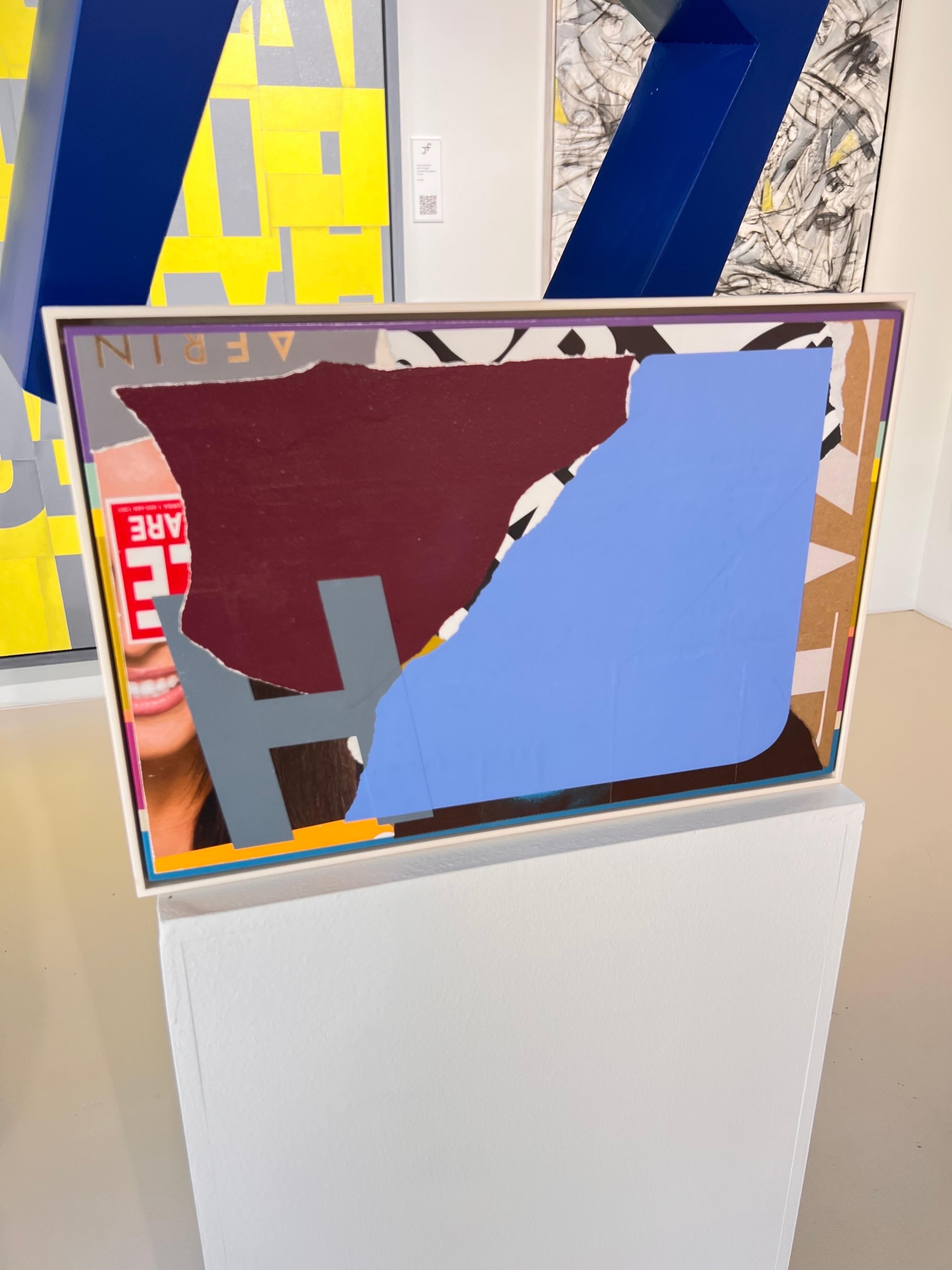 Pittura astratta originale a tecnica mista 