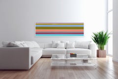 Original Acrylic Painting Titled: "HECF005-WLF2020"  24.75 x 84