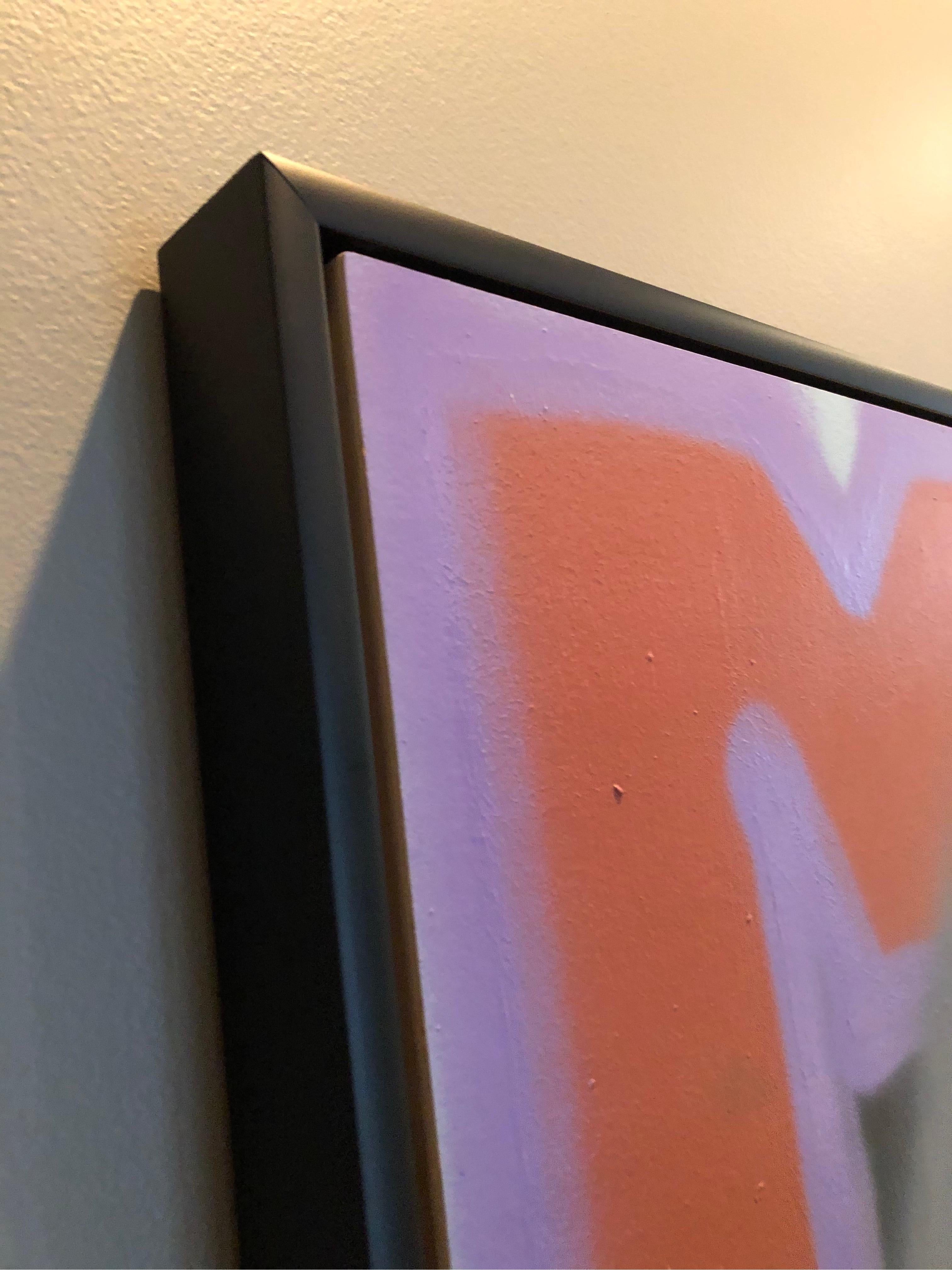 Pittura originale su pannello intitolata 