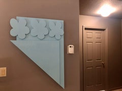 Original Painting on Panel Titled: "Parts of Three Flowers" 41 1/4 x 29 x 2