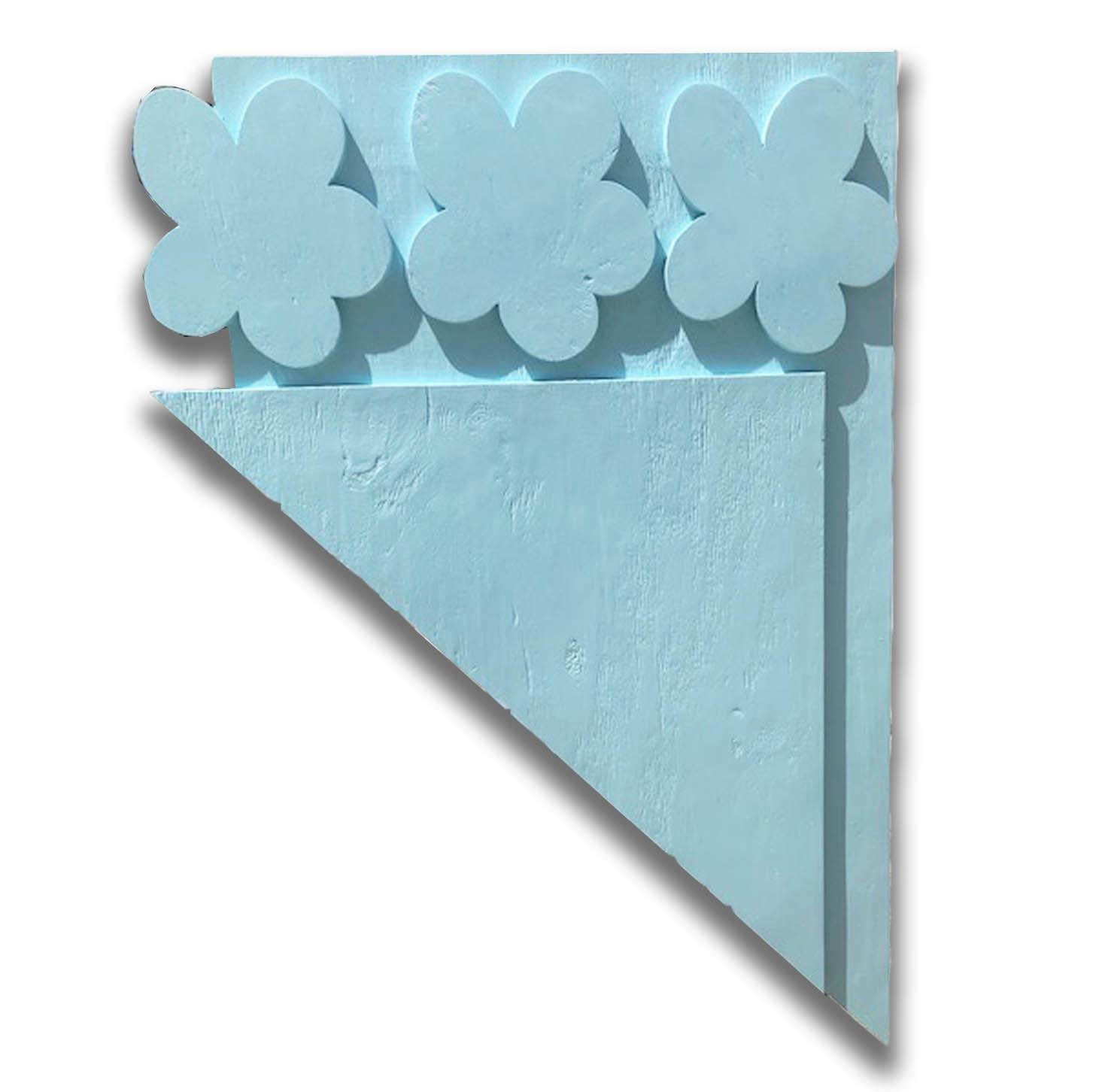 Abstract Painting William Finlayson - Original Painting on Panel Titled: "Parts of Three Flowers" 41 1/4 x 29 x 2