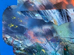 Original Painting on Panel Titled: "West Bound and Weird"  16 x 16