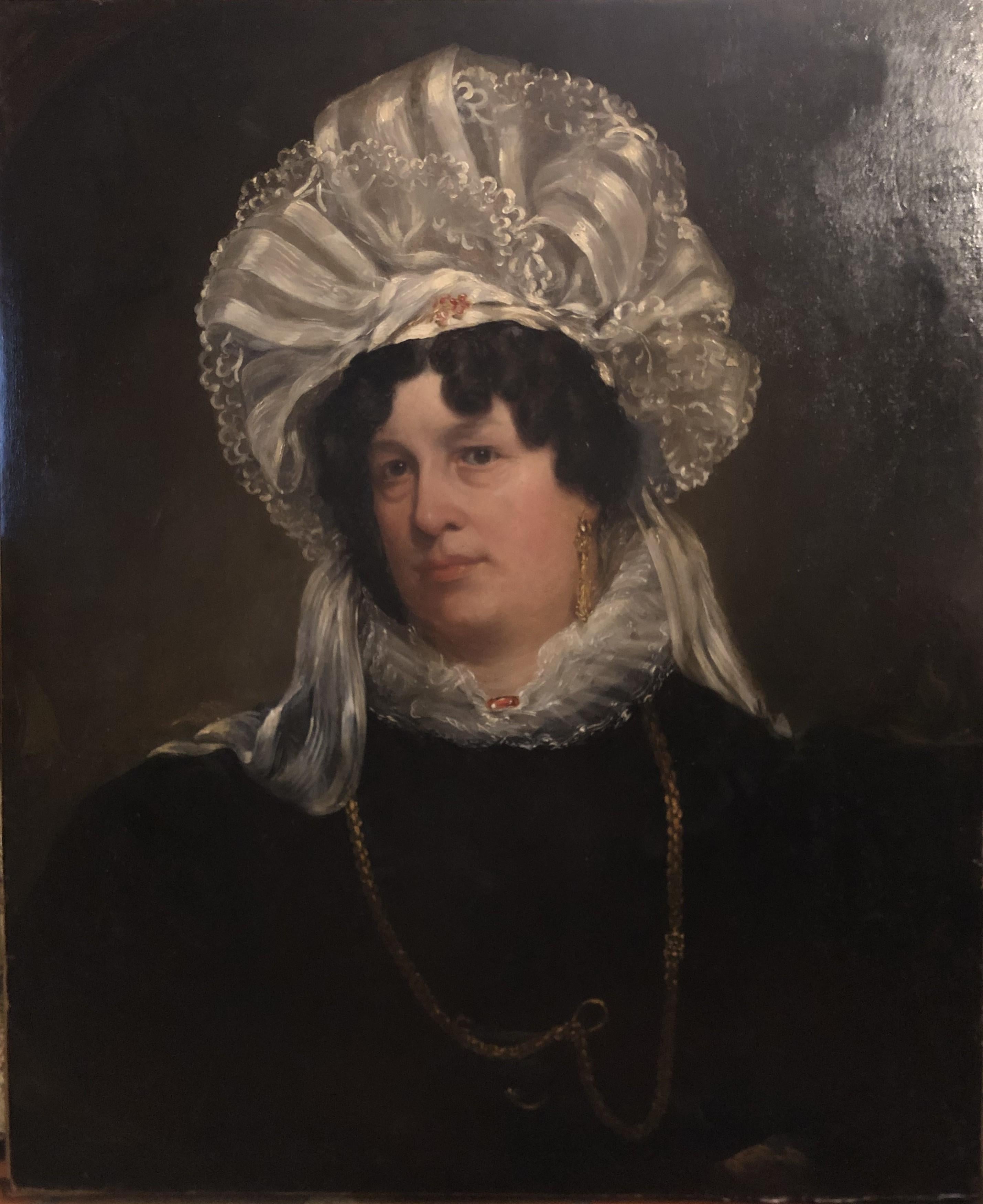 Elizabeth Gordon Duchess of Gordon - Black Portrait Painting by William Fisk