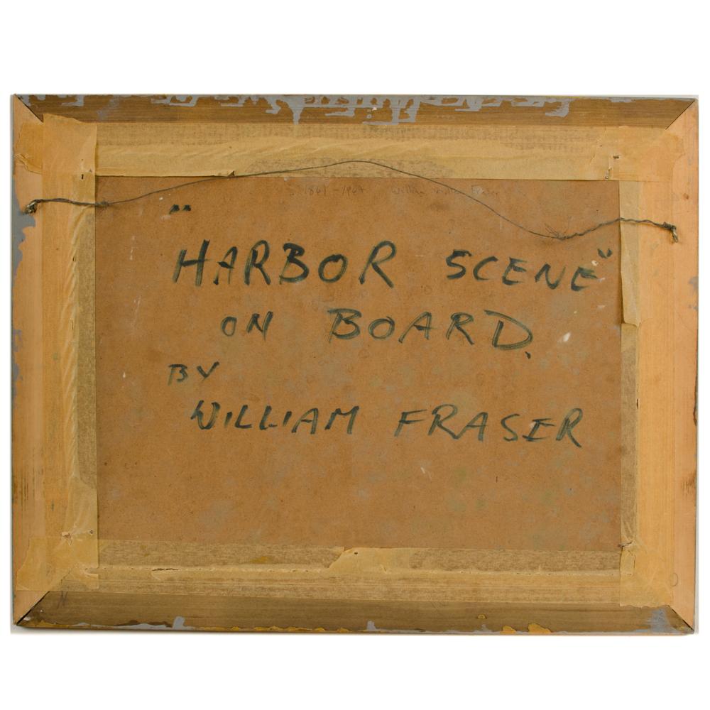 19th Century William Fraser 'British, 1856-1921' Harbor Scene For Sale