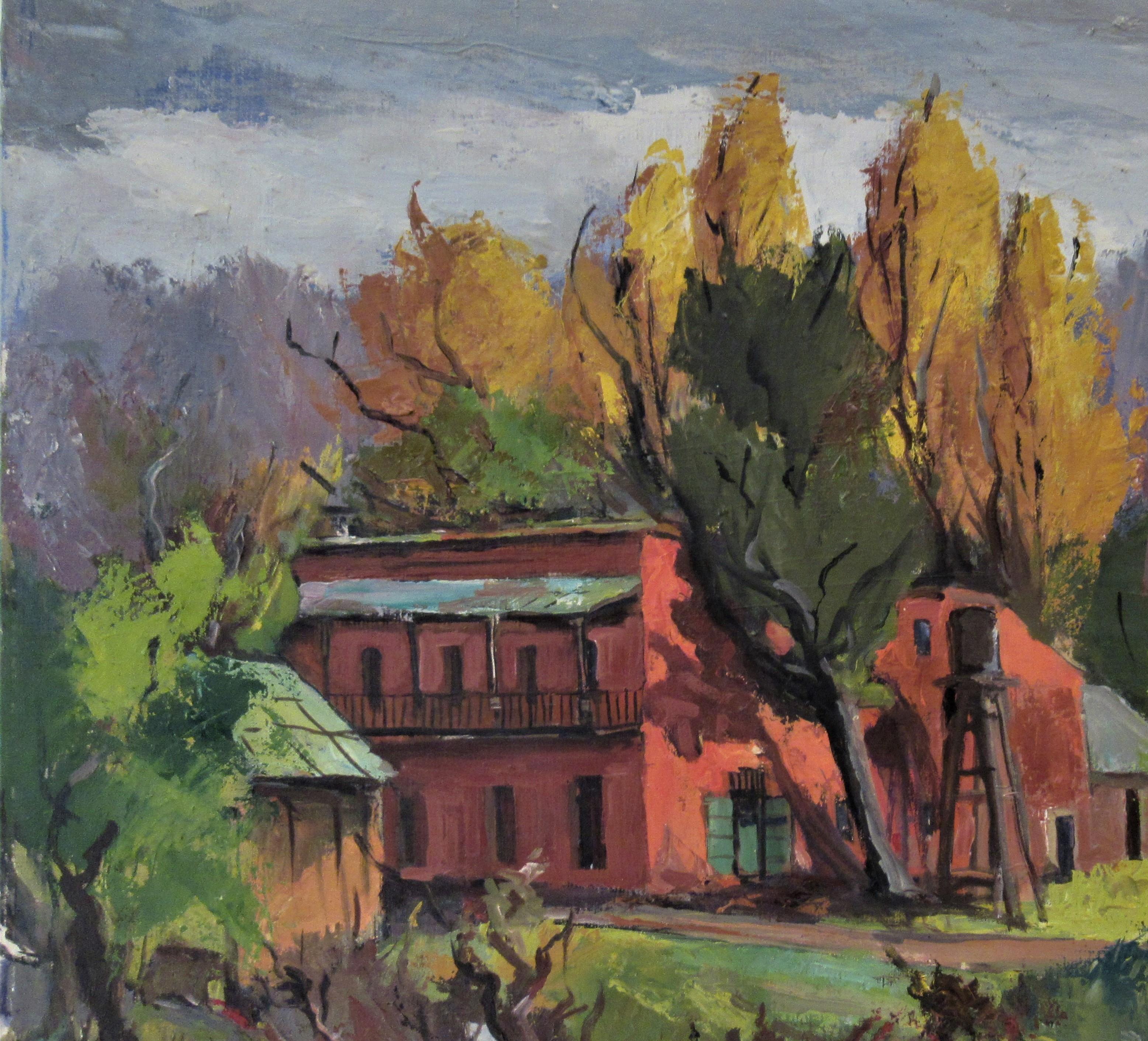 Fallon House, Kolumbien, Kalifornien – Painting von William Frates