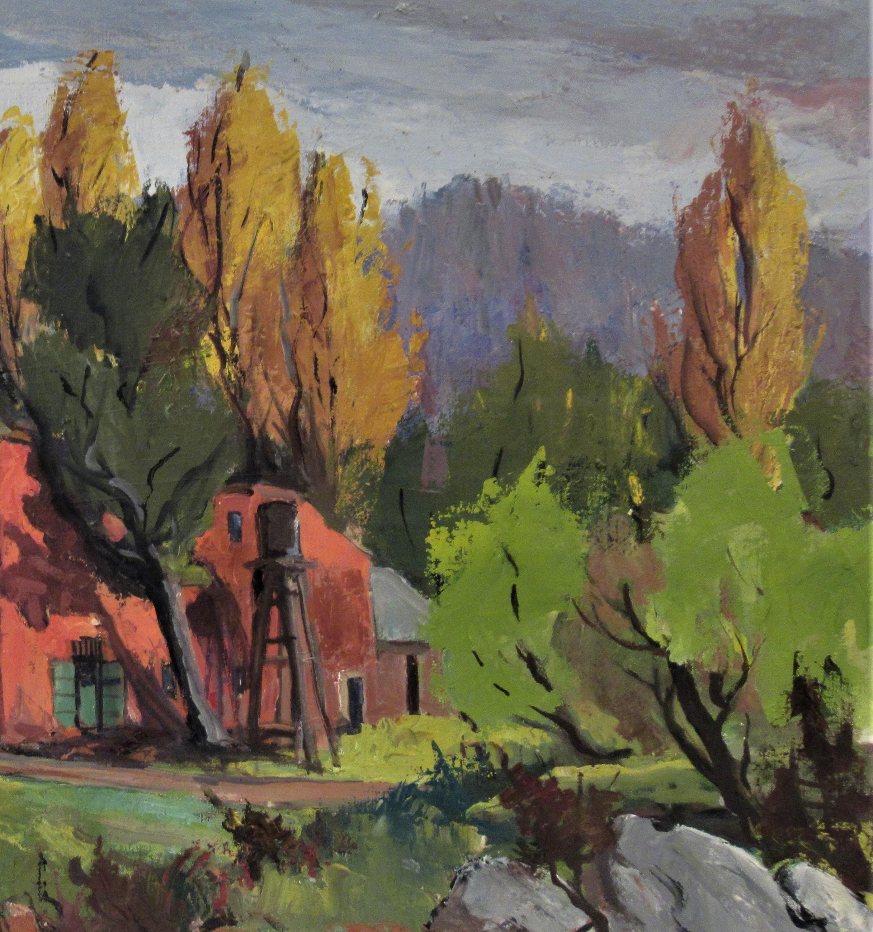 Fallon House, Kolumbien, Kalifornien (Amerikanischer Impressionismus), Painting, von William Frates