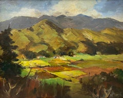 William (Will) Frates "Fertile Valley" Original Oil Painting C.1950