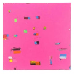 William Fred Arrowood Expressionist Abstract Acrylic on Canvas Diptych Paintings