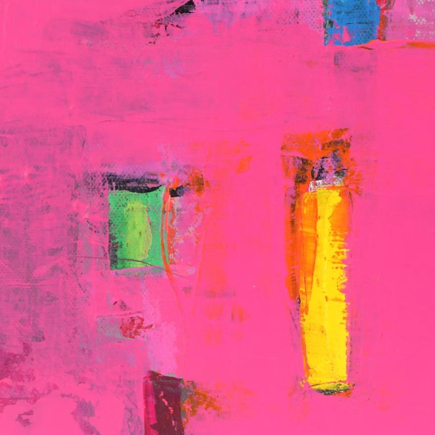 William Fred Arrowood Expressionist Abstract Acrylic on Canvas Diptych Paintings For Sale 1