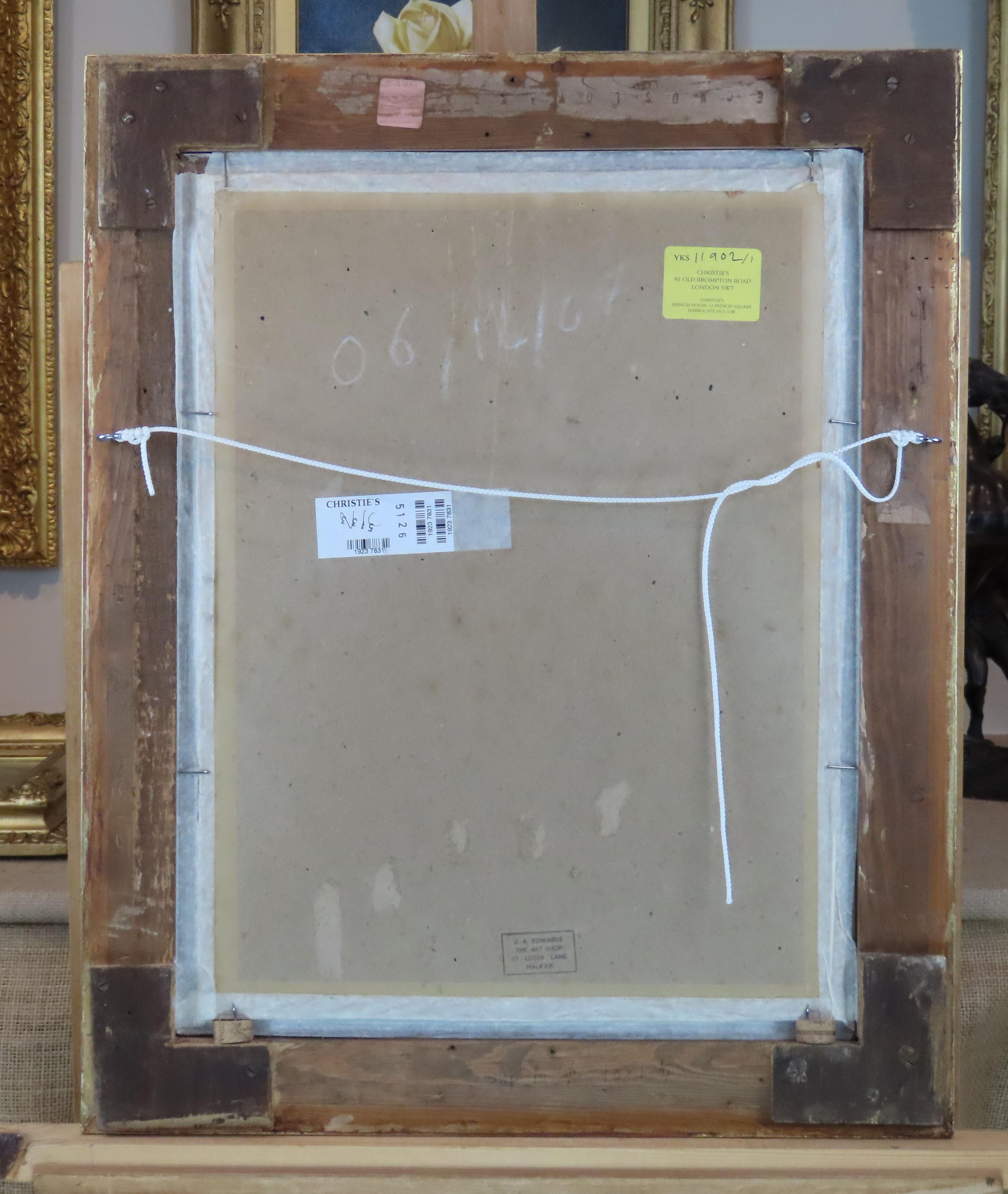 Original Ölgemälde auf Karton, William Frederick Hulk , „Kattle in Meadow“, Öl im Angebot 8