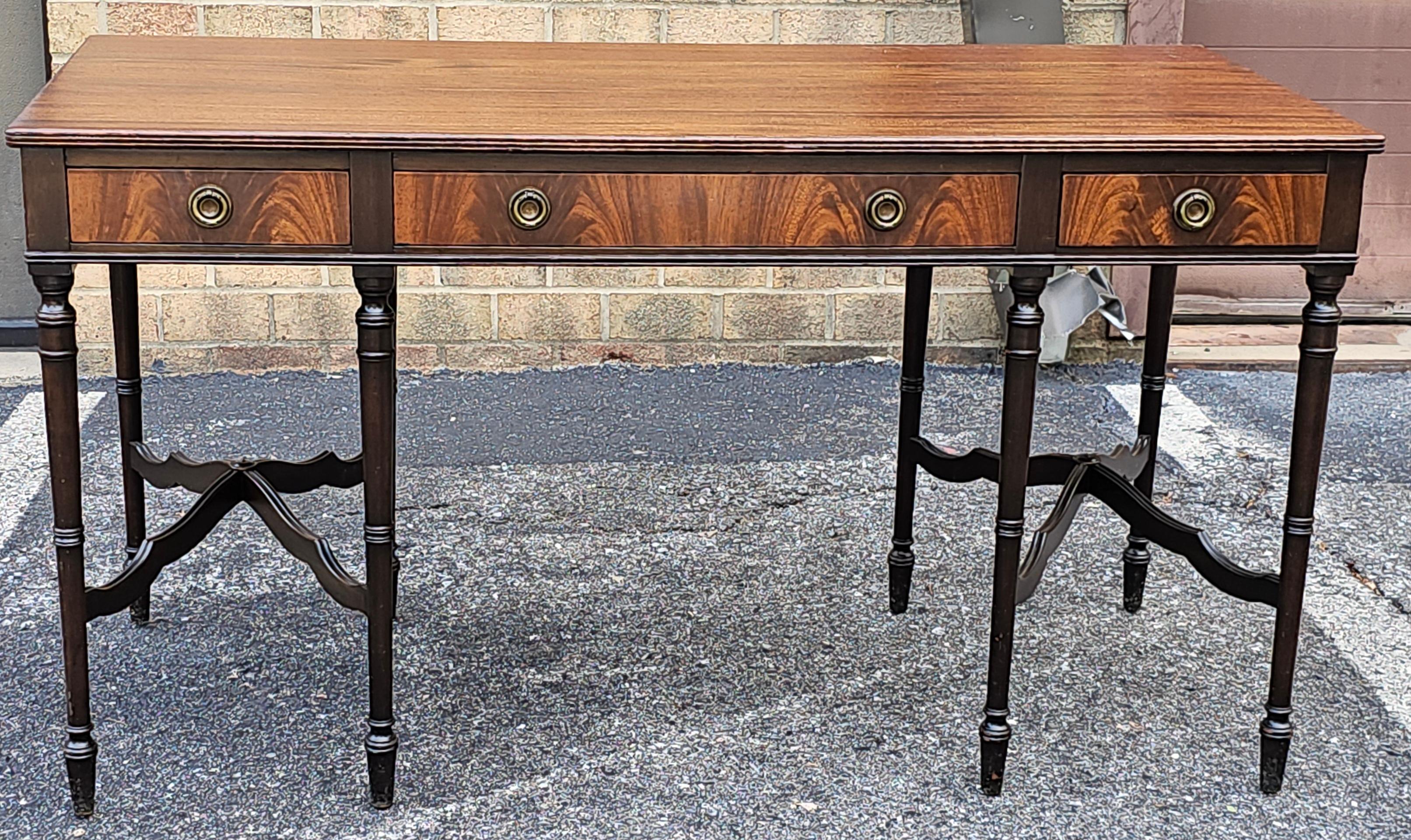 Carved William French Minneapolis Mahogany Writing Desk, Circa 1890s For Sale