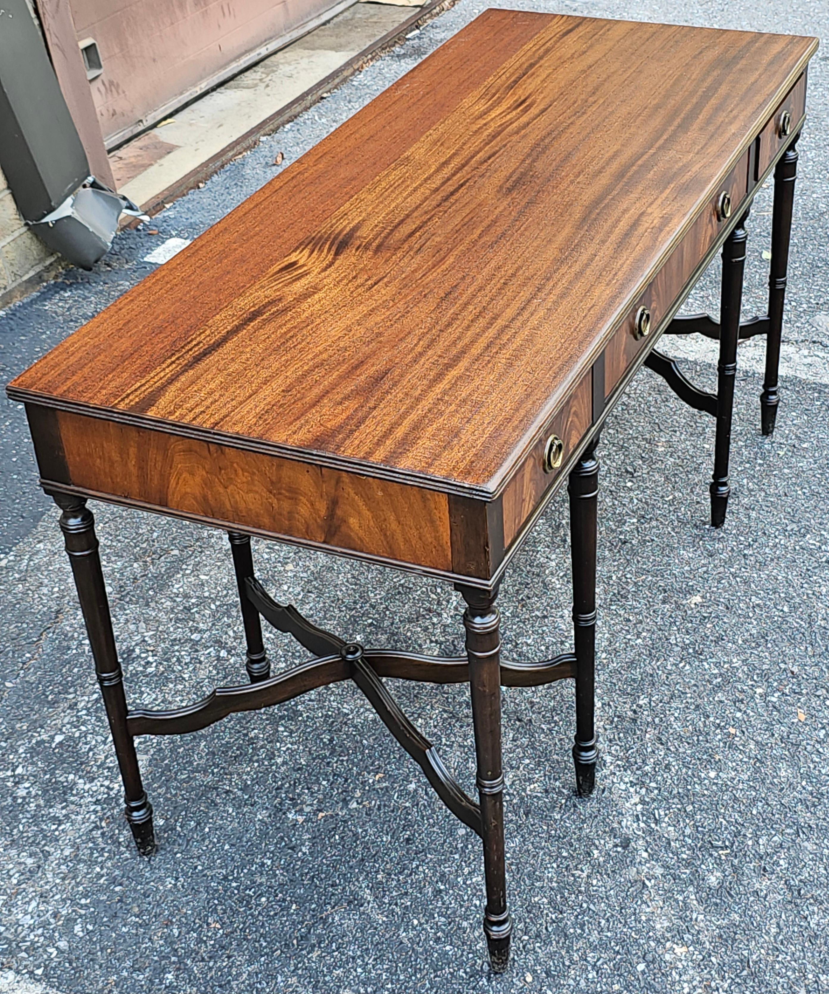 19th Century William French Minneapolis Mahogany Writing Desk, Circa 1890s For Sale