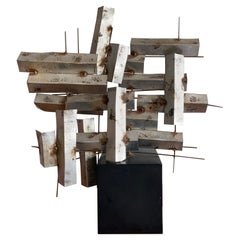 William Friedle Vintage Brutalist Metal Sculpture