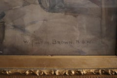 19th Century Genre scene, Oil on Canvas by William Fulton Brown