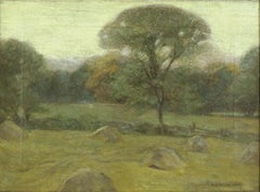 Early Tonalist Landscape -- California Coastal Live Oaks William Schneider 1915