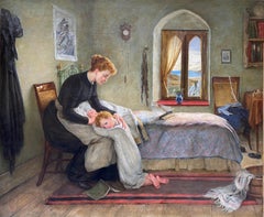 Prayer for Those in Peril at Sea, 19th Century English Oil Painting