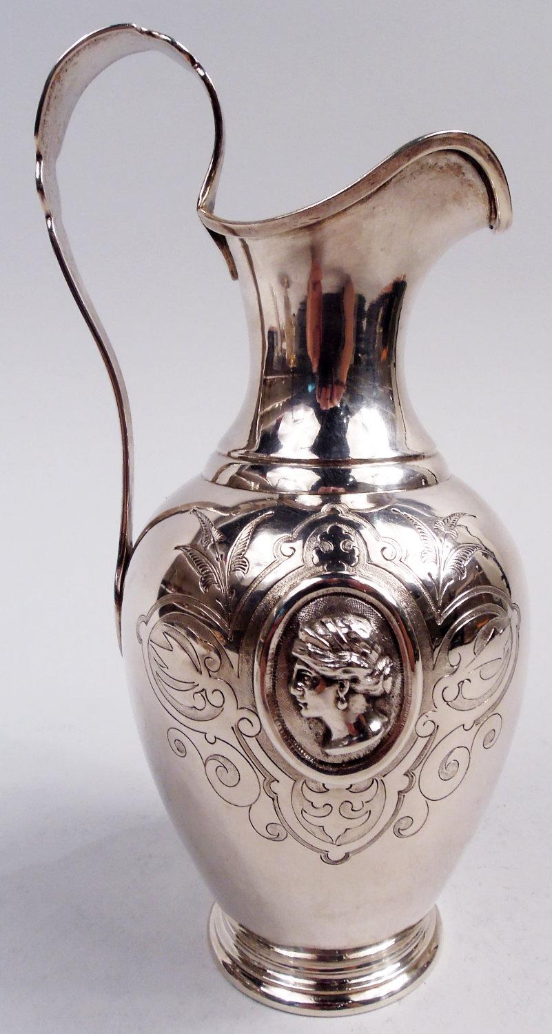 American Classical William Gale Medallion New York Classical Creamer & Sugar, 1862