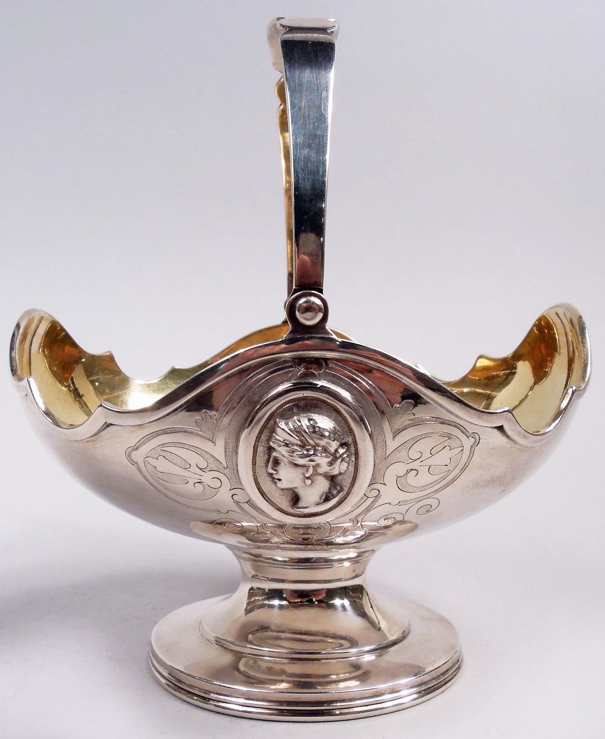 William Gale Medallion New York Classical Creamer & Sugar, 1862 1