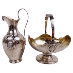 William Gale Medallion New York Classical Creamer & Sugar, 1862
