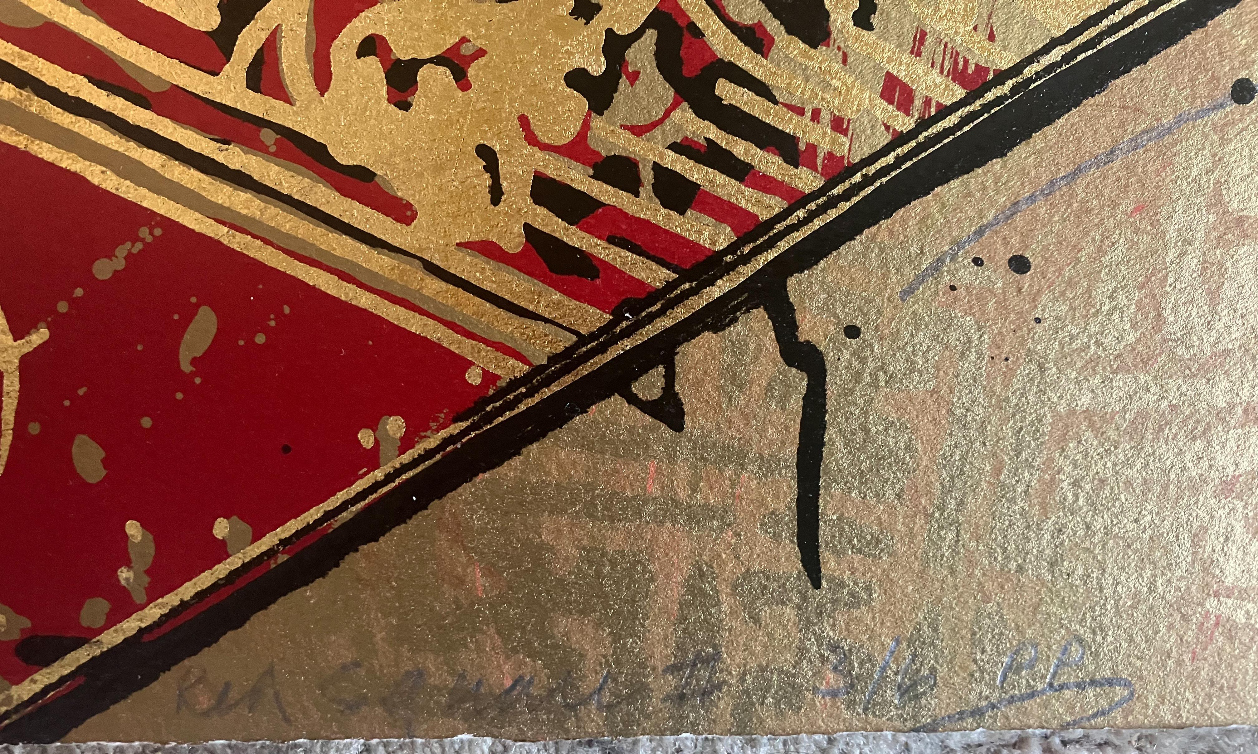Künstler: William Gatewood (1943- 1994)
Titel: Roter Platz I, II
Datum: 1992
Medium: Diptychon Siebdruck 
Größe: Jedes Blatt 36 x 36 Zoll. 36 x 72 Zoll insgesamt
Signatur: Jedes Blatt signiert, datiert unten rechts mit Bleistift
Auflage: 125 plus