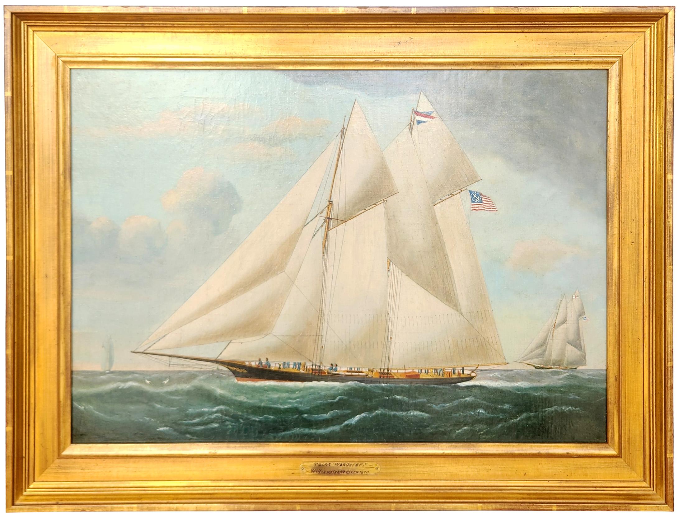 William Gay Yorke Landscape Painting - Yacht Wanderer (Slave Ship)