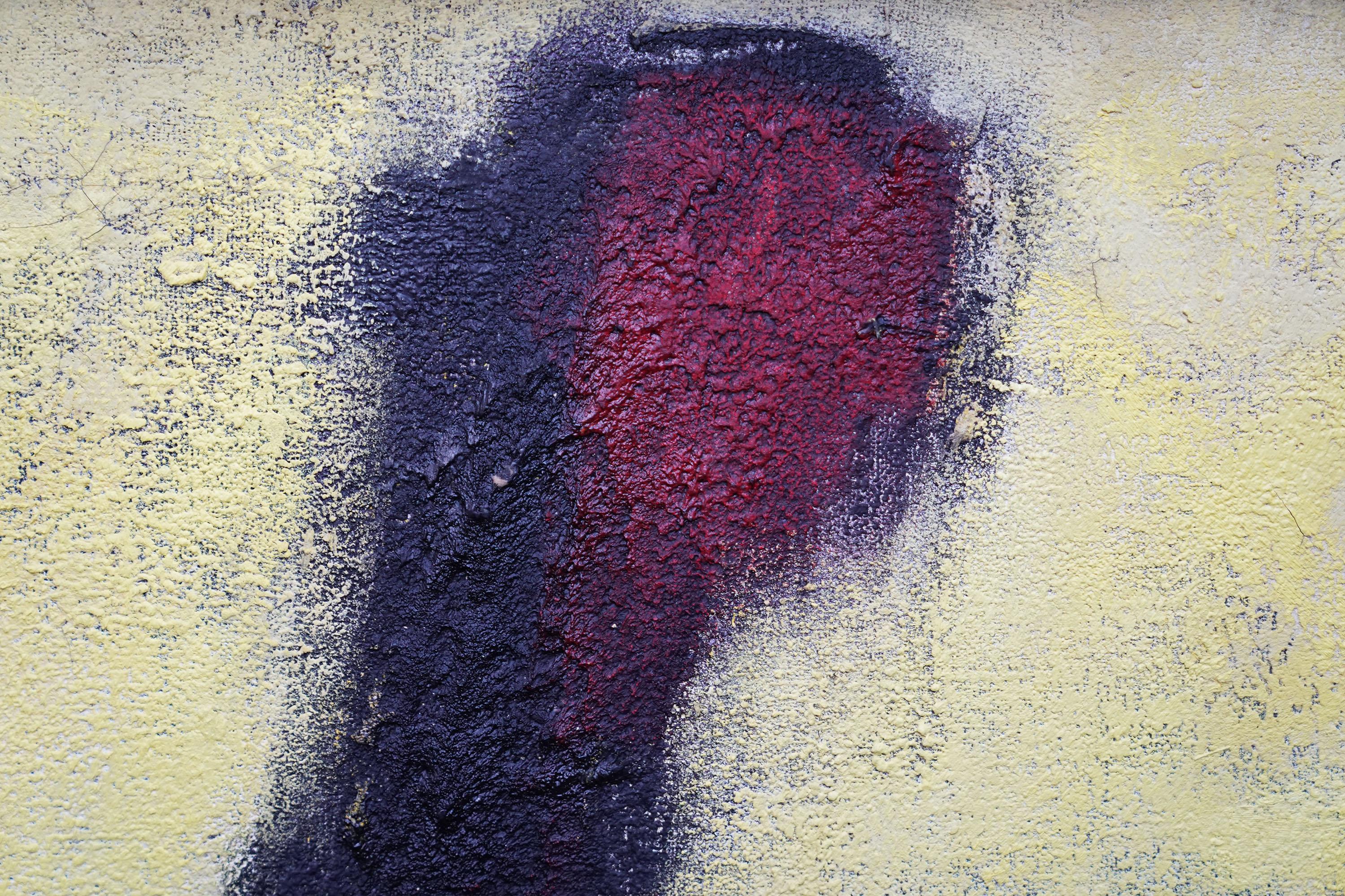 Ídolo Rojo 2 - Pintura al óleo de arte expresionista abstracto escocés de 1959 en venta 1