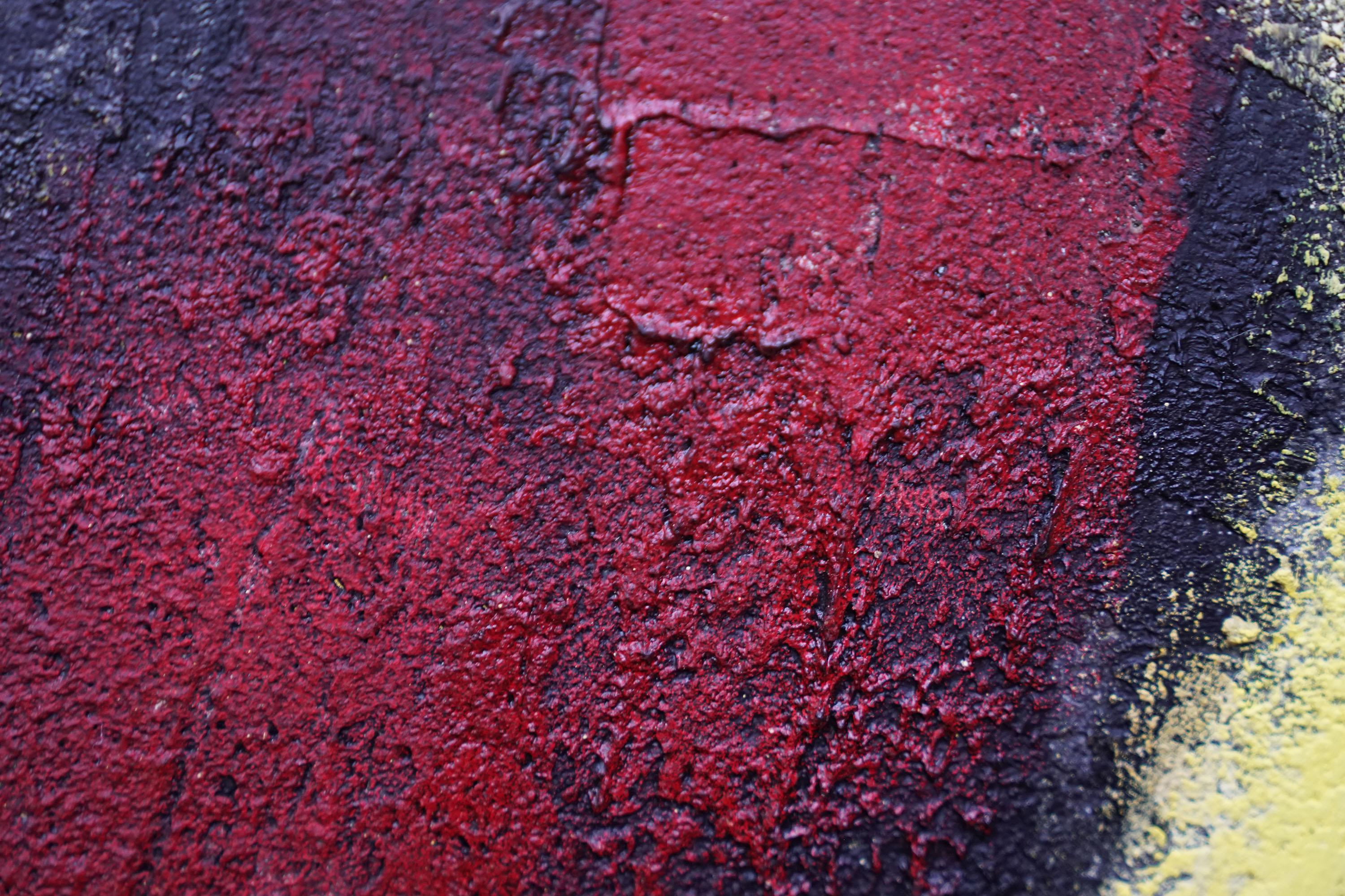 Ídolo Rojo 2 - Pintura al óleo de arte expresionista abstracto escocés de 1959 en venta 4