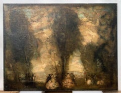 William George Robb - Early 20th century English painting - Gallant scene